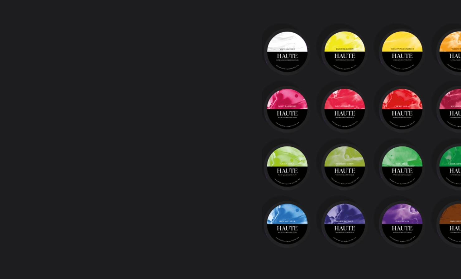 New era of highest-intensity food colors.